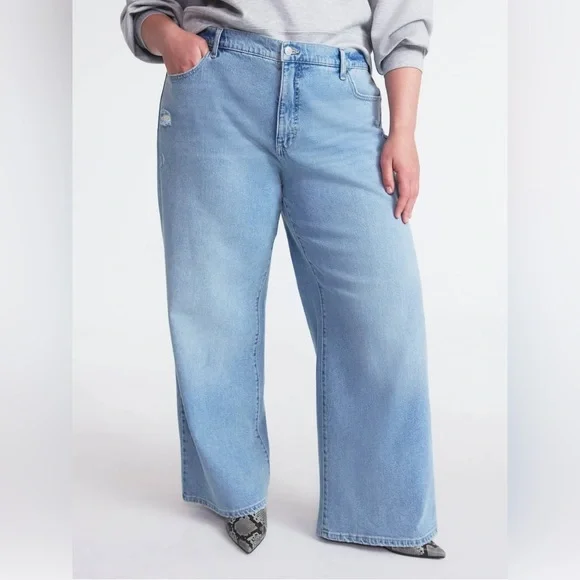 ❤️Scoop Women’s Wide Leg, low slung Jeans, Sizes 14 NWT - Picture 1 of 11